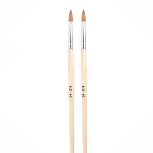 Pinceau à ongles en acrylique Kolinsky allemand à manche en bois, design classique pour le nail art au gel et à l'acrylique - Product Image 2