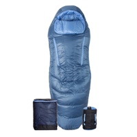 Kantung Tidur Ultralight Berbahan Daur Ulang Bebas PFAS dengan Lapisan Anti Air, Model Mummy untuk Dewasa, Cocok untuk Backpacking dan Tenda