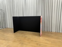 Soporte de Ropa Portátil Semicircular con Recubrimiento en Polvo Reciclable AL-P01 con Logotipo Personalizado OEM, Fácil de Montar, para Cabina de DJ en Bodas