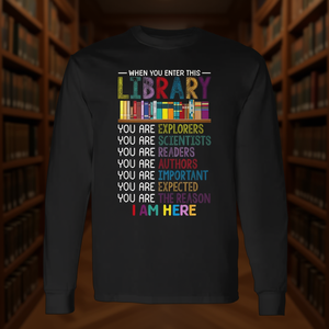T-shirt à manches longues pour le personnel de la bibliothèque, cadeau pour les bibliothécaires, pour la rentrée scolaire - Product Image 3
