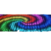 Lumière de rideau LED intelligente RGB de Noël, contrôleur DMX programmable, étanche IP65, pour extérieur, décorations de sites touristiques et de visites nocturnes