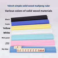 Support de tuiles de mahjong en bois massif robuste, option multicolore, support de tuiles stable pour jeu de mahjong en intérieur, accessoire de jeu