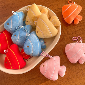 Creative Cute Plush Hanging Ornament Clownfish Plush Keychain Soft Stuffed Toy Fish Pendant for Bag Keys - Product Image 2