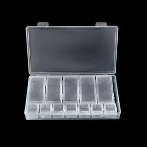 กล่องเก็บของตั้งโต๊ะพลาสติกใสแบบแบ่งช่อง 1 กล่อง 12 ช่องสำหรับอุปกรณ์ตกปลาเครื่องประดับเครื่องสำอางอุปกรณ์เสริม - Product Image 5