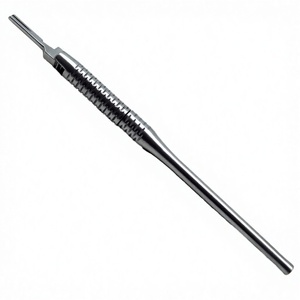 Manche de scalpel en acier inoxydable n° 3, instrument chirurgical réglable, porte-lame de précision homologué CE, OEM - Product Image 1