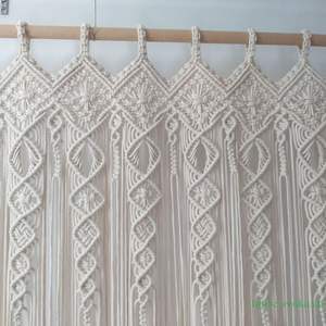 Decoración Personalizada para el Hogar, Cortina de Tela 100% Algodón de Estilo Moderno, Tapiz de Puerta Hecho a Mano de Vietnam - Product Image 1