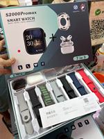 S2000promax Montre connectée Android carrée avec écouteurs TWS Série 10 11 Combo Set S2000 Pro Max Montre électronique S2000pro
