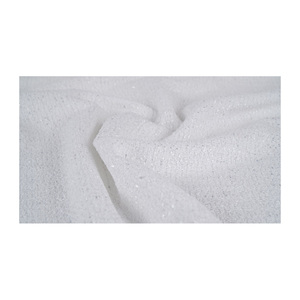 Tela Tweed de Primera Calidad Hecha en Corea, Tejido de Algodón Blanco de Textura Limpia, Textil Tejido Personalizado OEM y ODM - Product Image 4