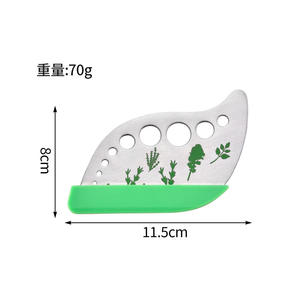 Cortador de hierbas de acero inoxidable con 9 orificios, herramienta de cocina multifuncional para separar romero, tomillo y hojas de lechuga - Product Image 4