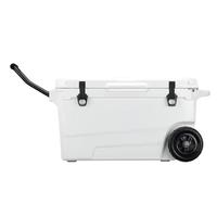 BORIGHT BR-W55 55QT Glacière isotherme rotomoulée moderne à roulettes, robuste, avec ouvre-bouteille intégré, pour camping et activités de plein air
