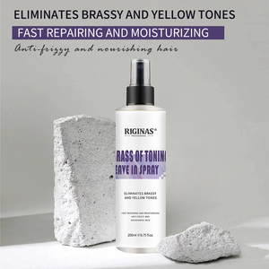 Spray Tonificante al Latone Riginas, Trattamento <span class=keywords><strong>Capelli</strong></span> Istantaneo Profondamente Nutriente per <span class=keywords><strong>Capelli</strong></span> Secchi e Danneggiati, Colore Viola - Product Image 1