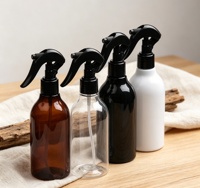 Bouteille pulvérisateur à gâchette ronde transparente personnalisée de 200 ml en plastique PET pour l'emballage de lotion et de shampoing pour les soins de la peau