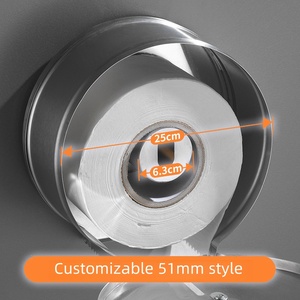 Porte-papier mural circulaire en acier inoxydable 304, distributeur de papier toilette moderne et industriel pour salle de bain - Product Image 4