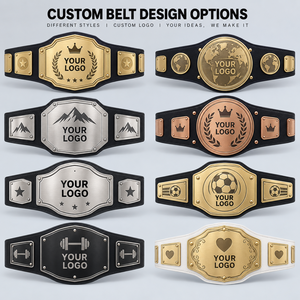 Cintura del Campionato di <span class=keywords><strong>Fantasy</strong></span> Football Personalizzata con Logo della Squadra, Finitura Dorata, Premio Campione in Pelle, Produttore - Product Image 6