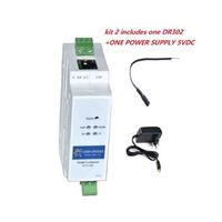 Konverter Port SERIAL DIN-Rail Modbus RS485 KE Ethernet USR-DR302 transmisi transparan dua arah antara RS485 dan RJ45