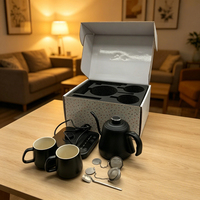 Coffret cadeau personnalisé pour entreprise, avec bouilloire électrique artisanale et tasse, pour campagne promotionnelle