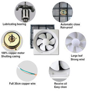 12 pouces <span class=keywords><strong>Air</strong></span> <span class=keywords><strong>chaud</strong></span> fumée <span class=keywords><strong>d</strong></span>éversement cuisine ventilateur <span class=keywords><strong>d</strong></span>'extraction fenêtre obturateur <span class=keywords><strong>mural</strong></span> en plastique salle de bain toilette <span class=keywords><strong>extracteur</strong></span> ventilateur - Product Image 6