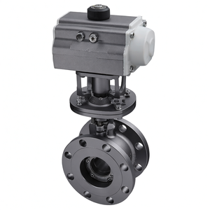 Vanne papillon pneumatique à double bride en acier inoxydable COVNA, à siège métallique à triple décalage, PN16, DN150, 6 pouces, avec fenêtre de 90 jours - Product Image 4