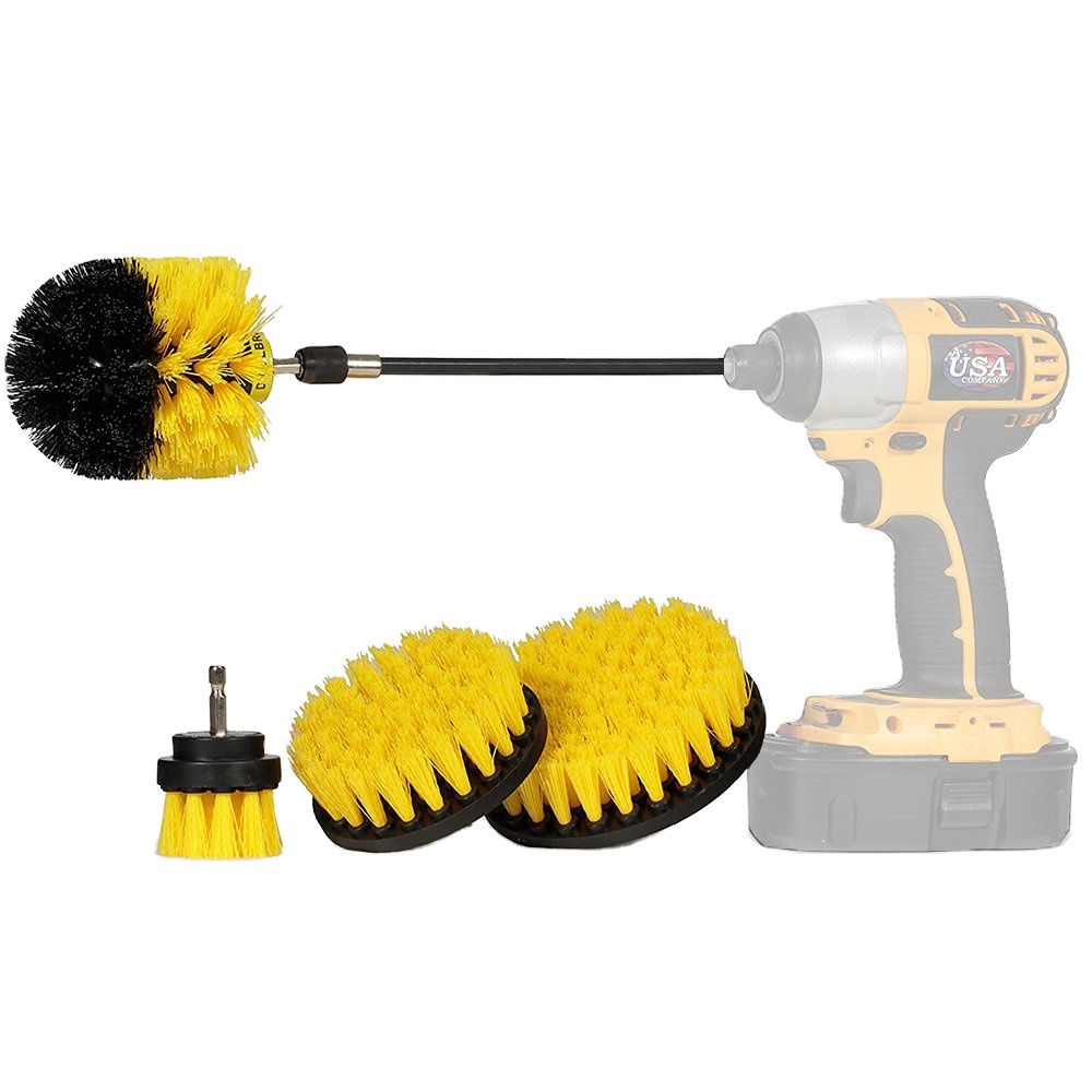 2'' 3.5'' 4'' 5" Drill Scrubber Brush Kit Cleaning 5Pcs/Set
