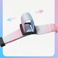 HIPHOPPET Sangle de sécurité réglable et durable pour chien et chat, 2-en-1, avec attache pour barre de sécurité, en nylon, avec amortisseur élastique