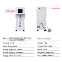 Machine de scellage automatique non rotative pour boîtes de conserve, type commercial, pour boîtes en aluminium et boîtes de conserve alimentaires, scelleuse de canettes