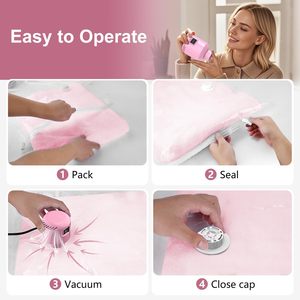 Confezione da 5 sacchetti <span class=keywords><strong>sottovuoto</strong></span> trasparenti ermetici <span class=keywords><strong>per</strong></span> la conservazione di coperte, <span class=keywords><strong>cappotti</strong></span> e vestiti, ideali <span class=keywords><strong>per</strong></span> casa e viaggi - Product Image 6
