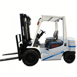 Used TCM FD30 3 Ton Diesel Forklift with Hydraulic Side Shifter Three-section <b>Frame</b> 3m Lifting Height Fwd Drive - Product Image 1