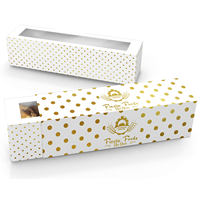 Boîte d'emballage en papier Logo personnalisé Mochi Donuts Gaufre Pâtisserie Biscuits Dessert Boulangerie Gâteau Sushi Houppette Crêpes Empanadas