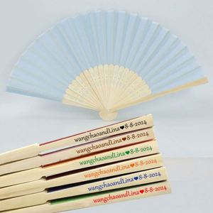 Antique Style Brown Hand Fans Eco-Friendly Folk Art Bamboo Crafts Animal Painting <b>Patterns</b> Promotional Bamboo Straws Included - Product Image 3