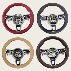 <span class=keywords><strong>Volante</strong></span> de Cuero Nuevo YZ Upgrade para Porsche Macan Cayenne Boxster Panamera Cayman Taycan 918 911 718 970 971 - Product Image 4