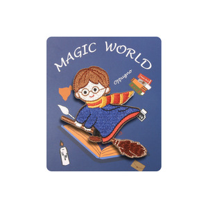 Patch Adesive Magiche del Mondo dei Maghi Pronte per la Spedizione, 8 Stili <span class=keywords><strong>di</strong></span> Applicazioni Fantasia Autoadesive per Abbigliamento Bambini - Product Image 4