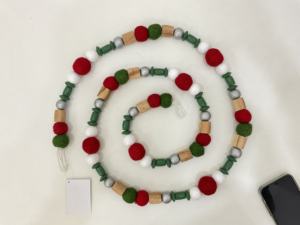 Nuevo aspecto hecho a mano rústico ecológico tela Premium pluma Artificial festivo multicolor guirnaldas de Navidad atractivas - Product Image 5