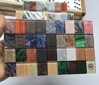 Tuiles de Mahjong personnalisées gravées avec votre motif, impression intérieure en acrylique à quatre couches, dos en bois incrusté, options de couleur