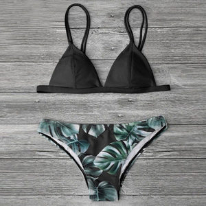 Fábrica de China de dos piezas de <span class=keywords><strong>moda</strong></span> Sexy de alta Wist <span class=keywords><strong>Micro</strong></span> <span class=keywords><strong>Bikini</strong></span> Color de mezcla doble correas traje de baño - Product Image 5