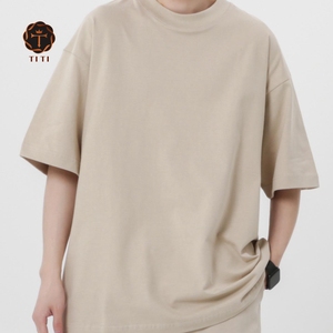 T-shirt Oversize Personalizzata <span class=keywords><strong>Produttori</strong></span> Abbigliamento <span class=keywords><strong>Uomo</strong></span> Streetwear T-shirt Pesante Unisex in Cotone Traspirante - Product Image 4
