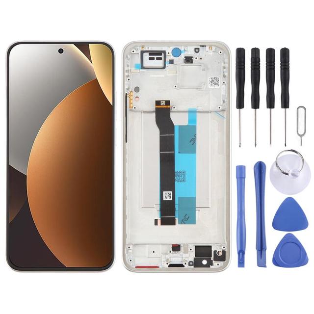 Original LCD Screen with Digitizer Full Assembly with Frame for Xiaomi Redmi Note 15 Pro 5G Phone LCD Screen Replacement
