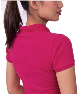 Logotipo personalizado bordado de alta calidad de manga corta para hombres y mujeres liso para camisetas de polo de punto estilo casual hecho en Bangladesh - Product Image 3