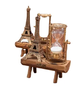 Новый стиль ретро железная башня высокого качества песочные часы украшения Эйфелева башня песочный таймер для художественного декора