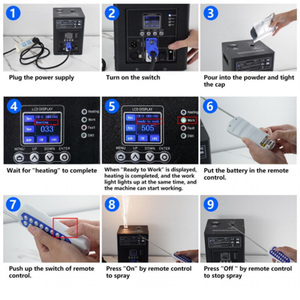 Hot Sale 750W Wireless Remote DMX512 Control Cold <strong>Firework</strong> Fountain Stage Sparkler <strong>Machine</strong> for Wedding Stage Party Club Concert - Product Image 5