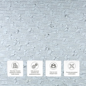 Luxurious Pure Cotton <strong>Fabric</strong> in White <strong>Embellished</strong> with Delicate Embroidery of Exclusive <strong>Flowers</strong> Customized <strong>Fabric</strong> - Product Image 3