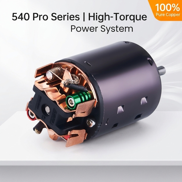 540 Brushed Motor Carbon Brush RC Crawler Hobby Parts 3.175mm Shaft Replaceable Brushes Heat Dissipation High Speed