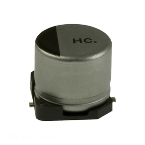 Condensador de Montaje Superficial de Canal del Fabricante, Aluminio, 47UF, 20%, 16V, SMD, 47 uF, EEE-HC1C470P - Product Image 1
