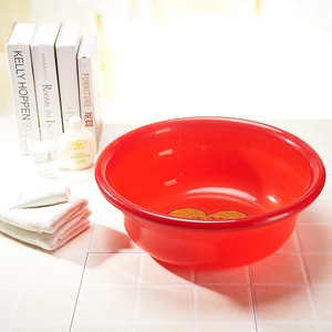 Red Wedding Basin 43cm Plastic Bride Dowry Basin Wedding Supplies - Product Image 1