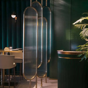 <span class=keywords><strong>Cloison</strong></span> de séparation de style nordique, luxe léger, pour l'entrée/le hall de la maison, verre trempé Longhua, séparateur de pièce, mur, personnalisable - Product Image 4