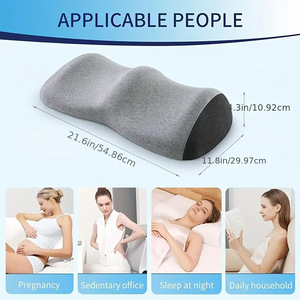Women's Memory Foam Leg Pillow-Square Shape 0.5-1Kg <b>Lightweight</b> Portable Ergonomic Foot Color-Matching Design for <b>Sleeping</b> - Product Image 4