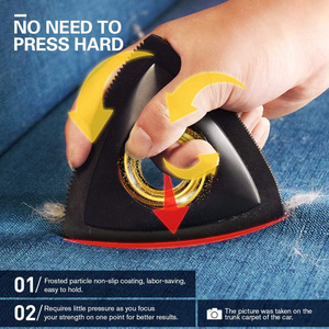 Mini Pet tóc Remover tam giác tuyệt vời cho bộ đồ giường đi văng xe nội thất chi tiết đồ nội thất nhà cầm tay chuyên nghiệp tái sử dụng lông - Product Image 2