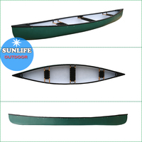 Canoë/kayak de pêche en plastique vendu à chaud, grande taille durable de 16 pieds de long pour 4 personnes, fabricants de canoës et canoës en Chine