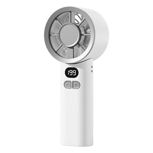 <b>Mini</b> Handheld Fan With Digital Display USB Rechargeable Bladeless Portable <b>Desk</b> Fan For Student Gift - Product Image 4