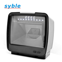 Lector de Códigos de Barras QR de Escritorio Syble XB-8809H para Hardware de Computadora, Escáner de Códigos de Barras Omnidireccional 2D con Cable