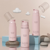 Flacon de mousse pour soins de la peau en PET rose en gros, 100 ml, 120 ml, 150 ml, flacon rechargeable à pompe, fabricant de flacons de mousse rechargeables
